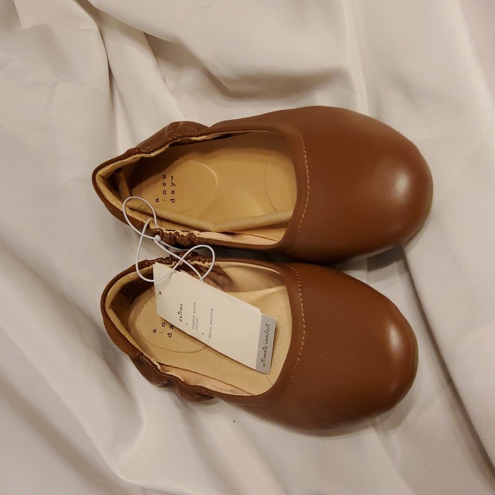 A New Day Women's Meredith Ballet Flats, Cognac - Picture 5 of 7